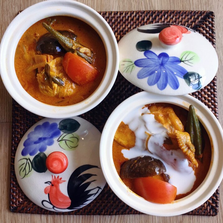 シンガポール Fish head curry 2